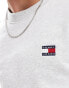 Tommy Jeans regular badge logo sweatshirt in grey