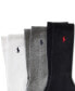 Men's 3-Pk. Extended Size Athletic Crew Socks