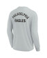 Фото #4 товара Men's and Women's Gray Philadelphia Eagles Super Soft Long Sleeve T-shirt