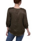 Women's Elbow Sleeve Satin Blouse