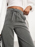 Stradivarius tailored pull on trouser in grey M - фото #4