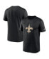 ფოტო #1 პროდუქტის Men's Black New Orleans Saints Legend Logo Performance T-shirt