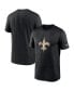 Фото #1 товара Men's Black New Orleans Saints Legend Logo Performance T-shirt