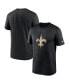 Men's Black New Orleans Saints Legend Logo Performance T-shirt Черный, S - фото #1