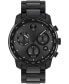 Men's Bold Verso Swiss Quartz Chrono Black Ceramic Watch 44mm