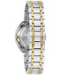 Women's Duality Diamond (1/10 ct. t.w.) Two-Tone Stainless Steel Bracelet Watch Box Set 34mm