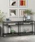 Фото #5 товара Sivil 64" Console Table with Shelves