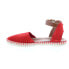 Фото #10 товара Miz Mooz Cleo Womens Red Suede Hook & Loop Strap Sandals Shoes