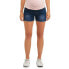 Фото #2 товара Oh! Mamma Shorts Medium Women's Blue Frayed Hem and Full Panel Waistband Pull On