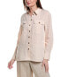 Фото #1 товара Lafayette 148 New York Ezra Linen Shirt Jacket Women's