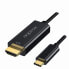 Фото #1 товара Кабель USB C — HDMI approx! APPC52 Чёрный Ultra HD 4K