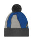 Фото #2 товара Men's Graphite Indianapolis Colts Logo Whiz Redux Cuffed Knit Hat