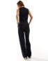 Mango waistcoat tailored jumpsuit in navy