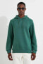 Erkek Basic Kapşonlu Sweatshirt 3wam70050mk