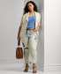 Фото #4 товара Джинсы женские Ralph Lauren Plus Size Mid-Rise Tapered Patchwork Jeans