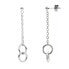 Elegant dangle earrings made of steel BJ02A6101