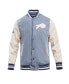 ფოტო #4 პროდუქტის Men's Denim Distressed Buffalo Bills Varsity Blues Full-Snap Varsity Jacket
