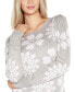 ფოტო #4 პროდუქტის Women's Floral Crew Neck Sweater