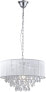 Saint Mossi Modern K9 Crystal Raindrop Chandelier Lighting Flush-Mounted LED Ceiling Light Pendant Light for Dining Room Bathroom Bedroom Living Room Width 43 x Height 27 cm