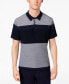 Фото #1 товара Michael Kors 159867 Men's Colorblocked Mix-Stitch Supima Cotton Polo Sz. XXL