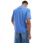 Фото #2 товара Levi's vneck atheltics script logo t-shirt in blue