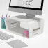 Фото #4 товара Dataflex Addit Bento® monitor riser - adjustable 120 - Freestanding - 20 kg - Height adjustment - Grey - White
