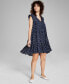 Фото #1 товара Women's Ruffled Babydoll Dress, Created for Macy's