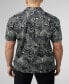 Men's Psychedelic Swirl Print Short Sleeve Shirt