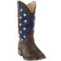 Фото #2 товара Roper American Patriotic Square Toe Cowboy Womens Beige, Blue, Brown, Red Casua