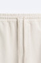 Faded cotton - linen trousers