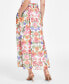 Фото #2 товара Women's Floral-Print Pull-On Flared Maxi Skirt, Created for Macy's