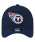 Men's Navy Tennessee Titans A-Frame Trucker 9FORTY Adjustable Hat Синий - фото #3