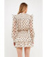 Фото #4 товара Women's Dot Printed Mini Dress