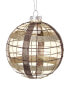 Kurt Adler 100Mm Plaid Glass Ball Christmas Ornaments Multicolor