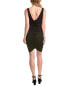 Zac Posen V-Neck Matte Jersey Midi Dress Women's Black 0