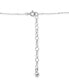 ფოტო #4 პროდუქტის Cubic Zirconia Heart Halo Pendant Necklace in Sterling Silver, 16" + 2" extender, Created for Macy's