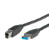 ROLINE USB 3.0 Cable - Type A M - B M 3.0 m - 3 m - USB A - USB B - USB 3.2 Gen 1 (3.1 Gen 1) - Male/Male - Black