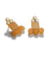 ფოტო #1 პროდუქტის Women's Gold Geometric Teardrop Earrings