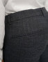 New Look pleat front tapered trousers in navy texture