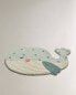 Children’s whale bath mat