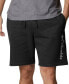 ფოტო #1 პროდუქტის Men's Trek Relaxed-Fit Stretch Logo-Print Fleece Shorts