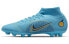 Фото #1 товара Nike Mercurial Superfly 8 Academy HG 室外场地 减震防滑耐磨 硬地球场足球鞋 男女同款 蓝色 / Кроссовки Nike Mercurial Superfly 8 Academy HG DJ2867-484