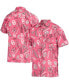 Фото #1 товара Men's Crimson Oklahoma Sooners Vintage-Like Floral Button-Up Shirt