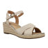 Easy Spirit Shandra Espadrille Wedge Womens Beige Casual Sandals E-SHANDRA2-710