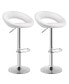 Фото #1 товара Set of 2 Bar Stools Adjustable PU Leather Barstools Swivel