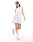 Фото #1 товара ASOS DESIGN tennis dress with dropped hem in ivory