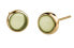 Beautiful gold-plated earrings with green crystals Arctic Symphony 714-255-05