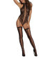 ფოტო #1 პროდუქტის Lace Body Stocking Lingerie Teddy with Attached Stockings