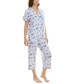 Фото #6 товара Пижама Roudelain Printed Capri Pajamas
