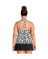 ფოტო #14 პროდუქტის Plus Size Square Neck Halter Tankini Swimsuit Top